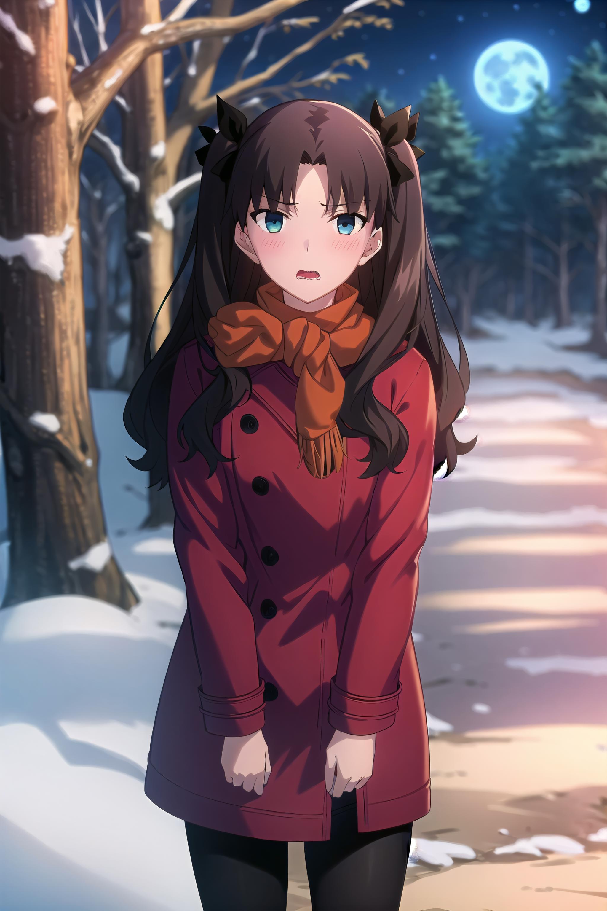 Fate/stay night Rin Tōsaka Fate/Zero Anime Type-Moon, Anime, black Hair,  love Couple, fictional Character png | PNGWing
